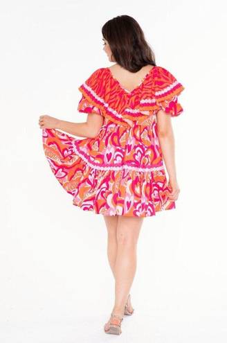 Harper Alden Adair  Dress in Lovers Lane pink orange heart