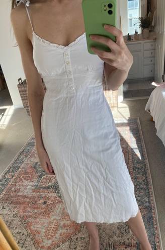 Abercrombie & Fitch white linen dress