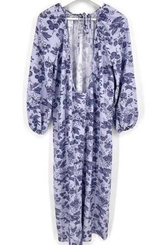 Hill House NWT  The Simone Dress Lilac Tonal Floral XS