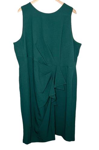 Lane Bryant green sleeveless sheath dress size 22