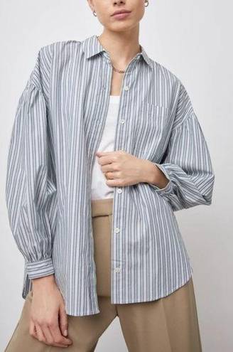 Rails Womens Janae Full Sleeve Button Down Shirt Size XS Bank Stripe