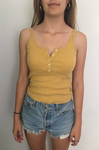 Brandy Melville Yellow  Tank Top