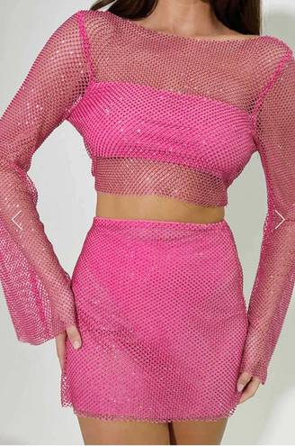 Pink Sequin Set Arolora Size L