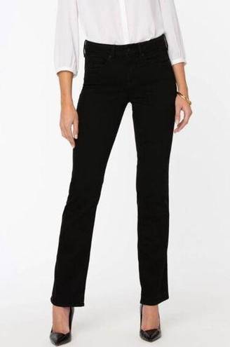 NYDJ  black Marilyn straight leg stretch jeans