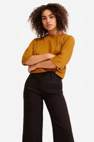 Everlane  The Wide-Leg Crop Pant in Black 4