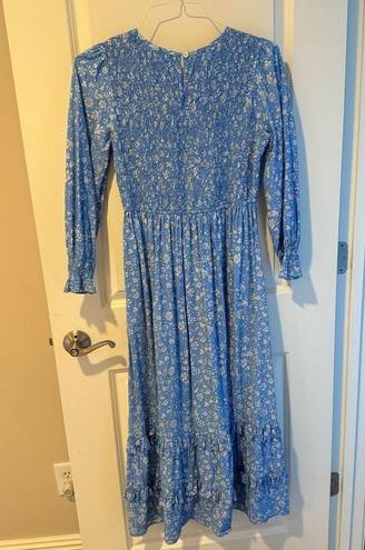 Tuckernuck  Pink City Prints Cornflower Lolita Isabel Dress Blue Floral | S