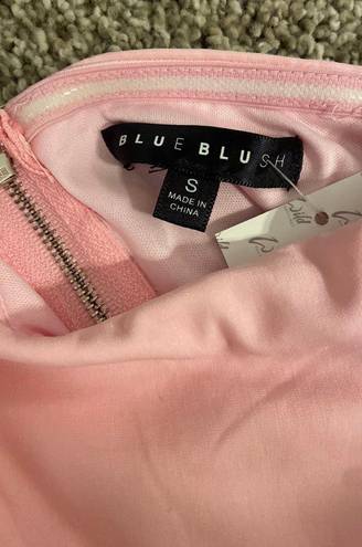 Blue Blush Pink Corset Top