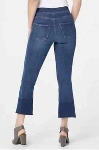 Spanx  Cropped Flare Raw Hem Jeans