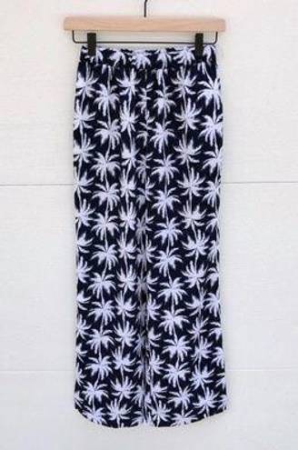 Cynthia Rowley Palm Print Pants