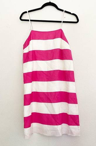 CeCe NWT  Striped Square Neck Sheath Dress Linen