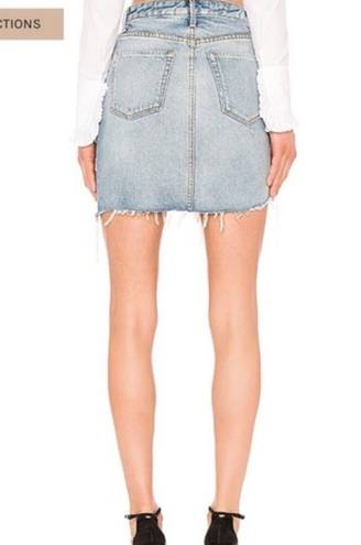 GRLFRND  Rhoda Distressed Denim Mini Skirt Size 24 EUC