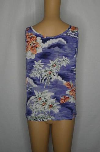 Tommy Bahama  Tropical Sailboat Palm Tree Tank Top