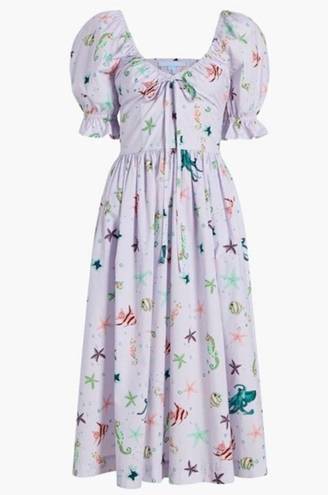 Hill House NWT  lilac Ophelia dress in Sea Creatures