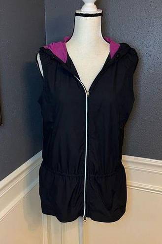 Lucy Tech  Black Athletic Hooded Vest