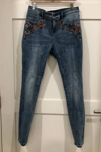 New York & Co. Floral Skinny Jeans