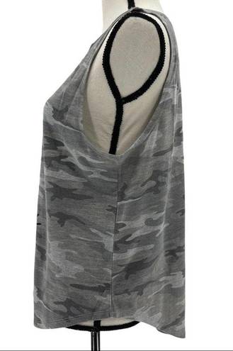 Grayson Threads  Women’s Camo "Roll With It" Sushi Graphic Tank Top Size L