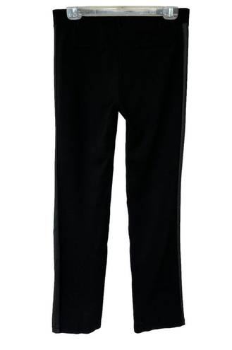 Betabrand  Pants Black Tuxedo Stripe Yoga Pant Stretch Women's Size Medium