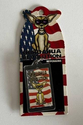 Revolution Vintage USA Chihuahua  Keychain