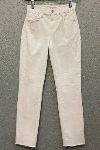 L'Agence  NWOTs White Sada High Rise Crop Slim Jeans $255