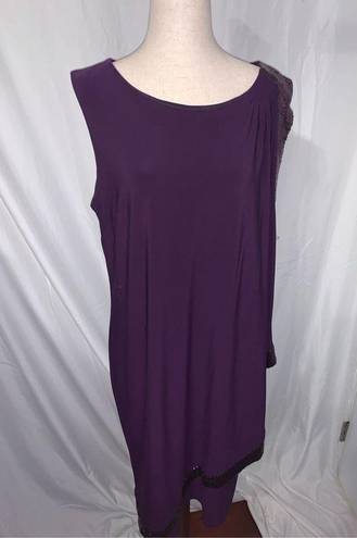 Scarlett Purple dress size 16 with sequence Scarlette