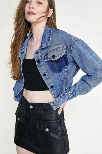 Vintage Blue J.ING  Light Weight Crop Denim Jacket