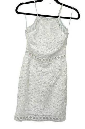 Charlotte Russe  White Eyelet Mini Dress