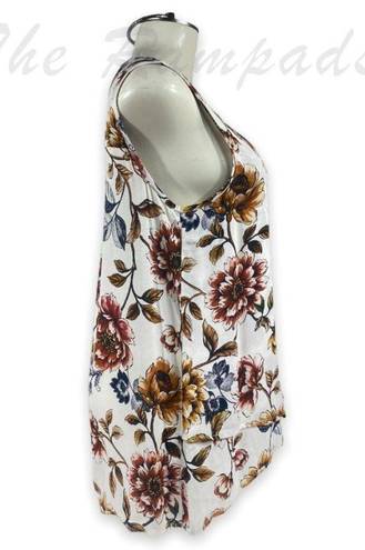 Karen Kane NWT  Floral Canyonland Asymmetric Tank Top Size Medium