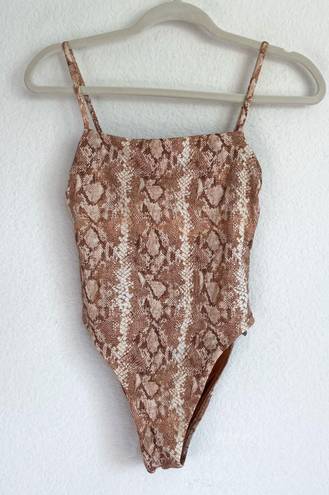 Vitamin A Jenna Snakeprint One Piece Swimsuit