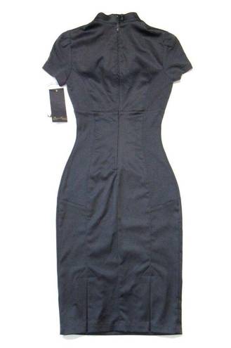 Black Label NWT Pin-up Couture Laura Byrnes  Janelle in Gray Sheath Dress XS