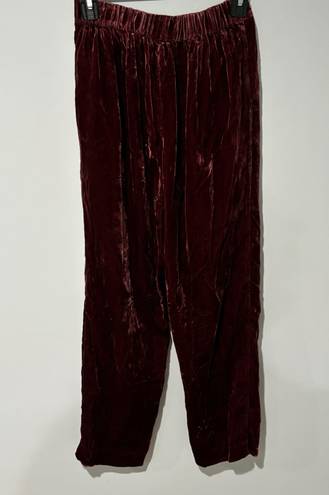 Madewell Velvet Tapered Pleat Pants XS