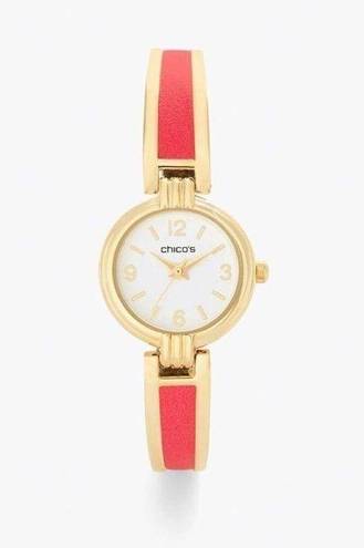 Chico's Chico’s  Zoey gold tone and red Watch