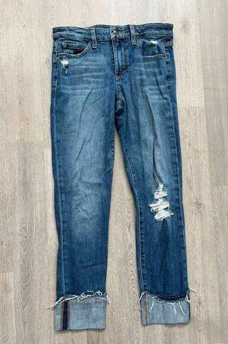Joe’s Jeans Joe’s Distressed Skinny Cuff Crop Jeans Sz 27 Women’s Blue