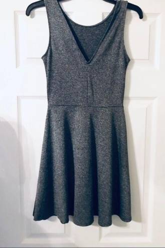 Divided  fit & flare knit dress gray