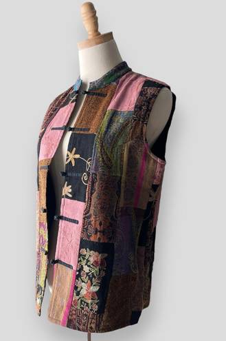 Coldwater Creek Boho Wool Patchwork Vest