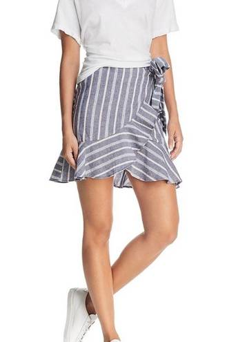 The Fifth Label NWOT  Skirt Voyage Stripe Wrap Tie Blue White Stripe SZ Medium