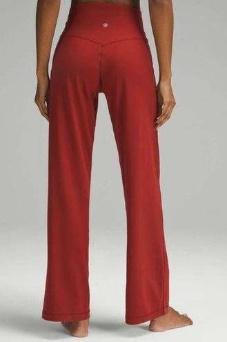 Lululemon Wide Leg High Rise Pant 31” Terra Orange Size 4 NWT