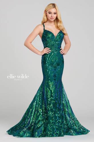 Ellie Wilde Prom Dress Green