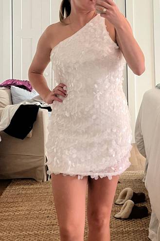 Lulus White Sequin Dress