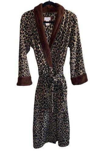 Oscar de la Renta 🎓  Animal Print Fuzzy Robe