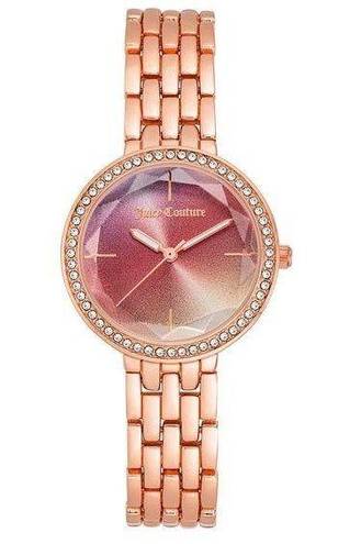 Juicy Couture NWT  Rose Gold Rhinestone Watch