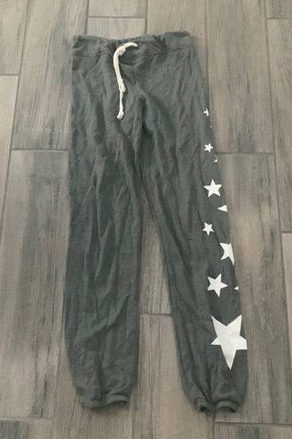 Hippie Love  star print thin joggers