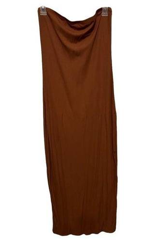 See You Monday  Brown strapless Dress Size X-Large NWT