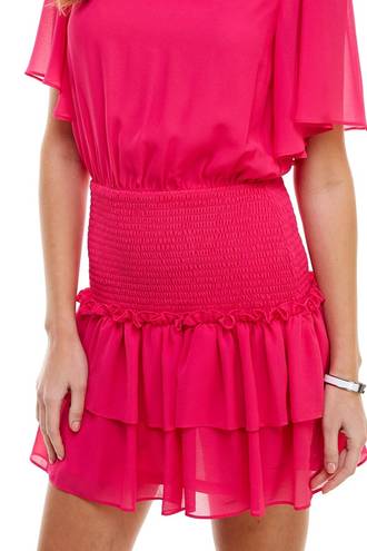 TCEC | Butterfly Sleeve Dress | Magenta | S | CD01775 | Sample Sale