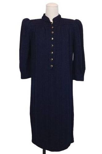 St. John Vintage  by Marie Gray Knit Dress Navy Blue