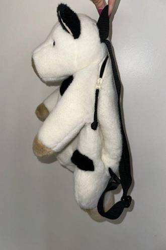 Mango Vintage  Teddy Bear Co 1990s COW Mini Plush BACKPACK  NearMintCon Handbag