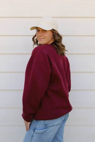 Russell Athletic Russel Athletic Maroon Crewneck Sweatshirt