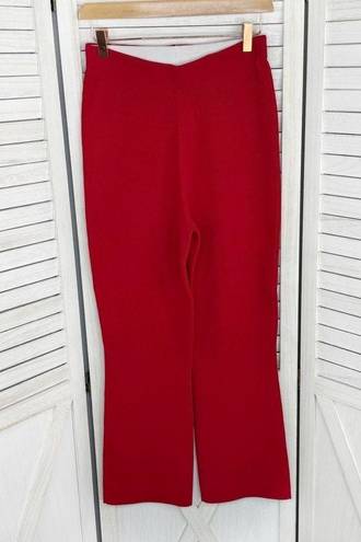 Tuckernuck  Compression Knit Ashford Pants Red Small Crop Pull On