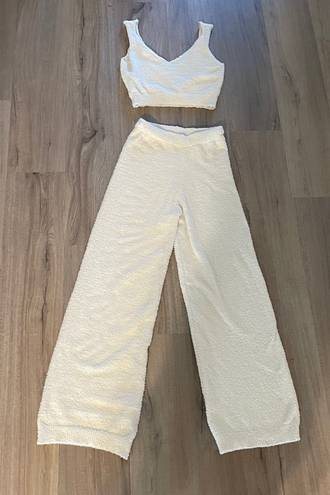 SKIMS Look Alike Cream loungewear set