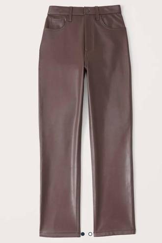 Abercrombie & Fitch Abercrombie Curve Love Leather Pants