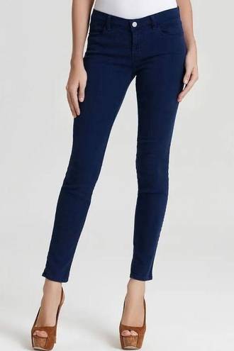 J Brand Ankle Zip Skinny Jeans in Nightfall Navy Blue 26